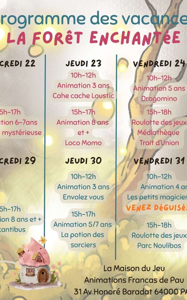 Animations Vacances octobre Francas