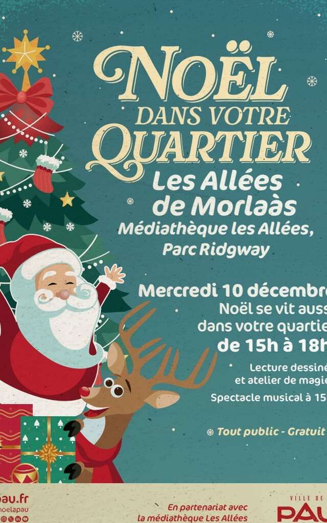 Noël à Pau : Quartier Allées de Morlaas
