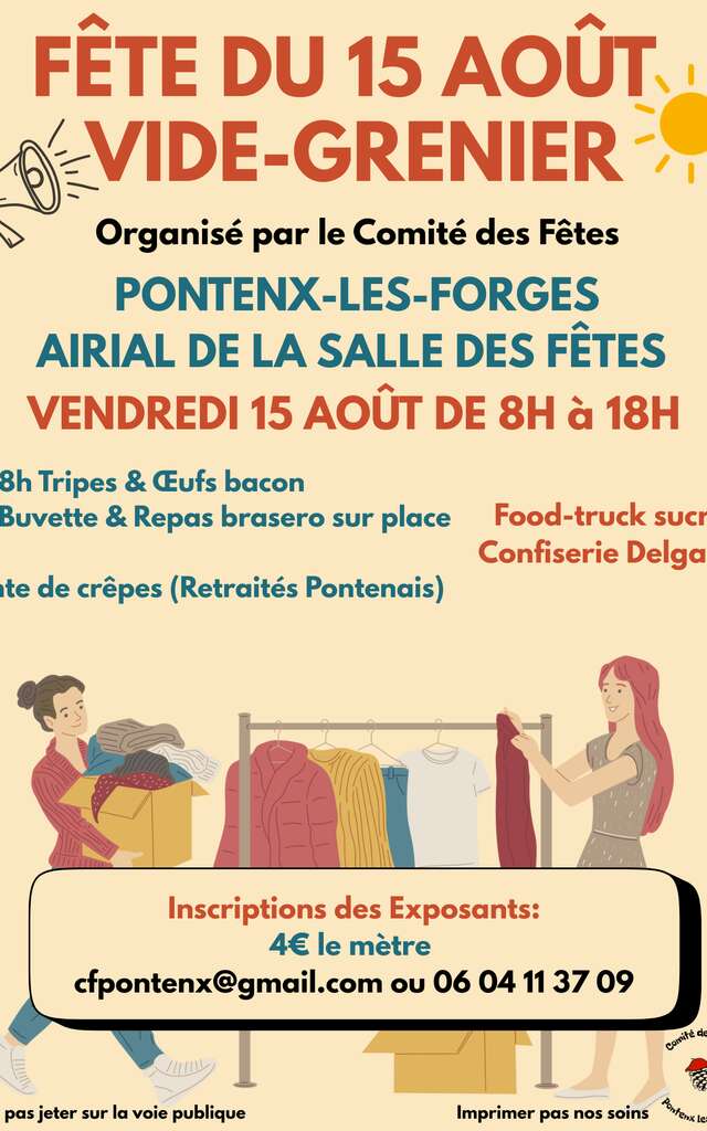 Fête du 15 Août - Vide Grenier - ANNULE