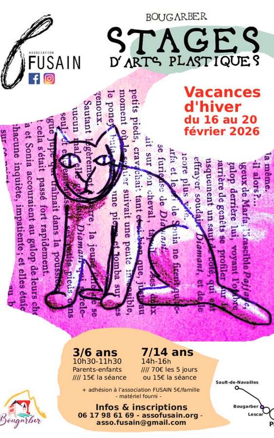 Stage d'art plastique vacances d'hiver