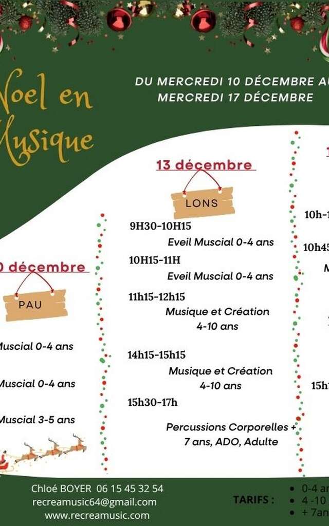 NOEL en Musique pour tous