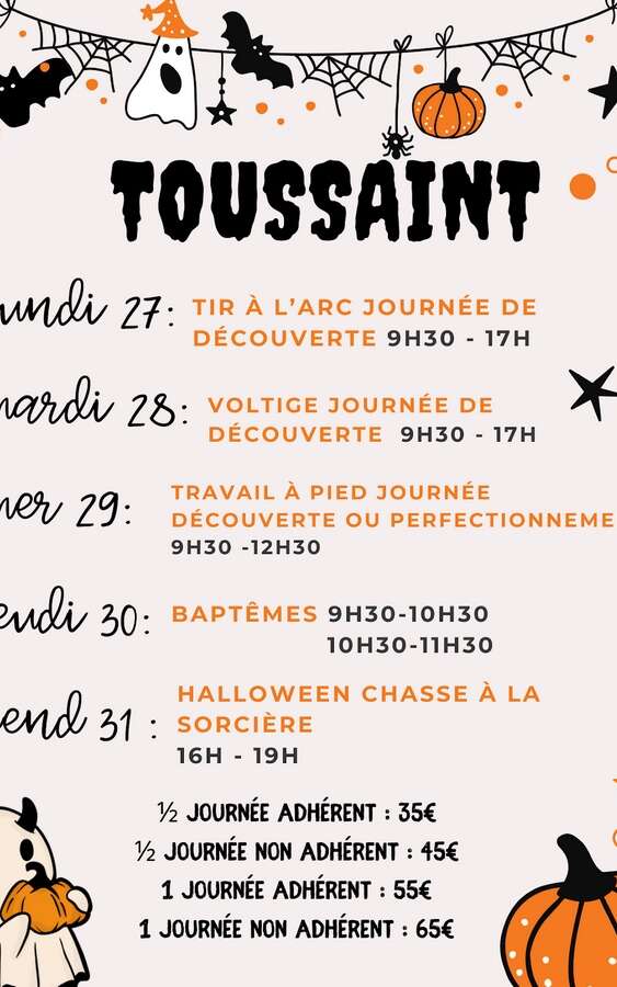 les P'tits cavaliers - Stage de poneys vacances Toussaint