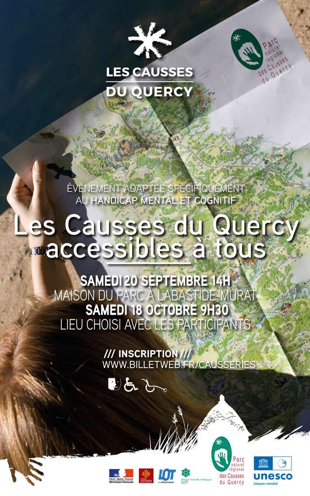 Les Causses du Quercy accessibles à tous : Adaptés spécifiquement au handicap mental et cognitif