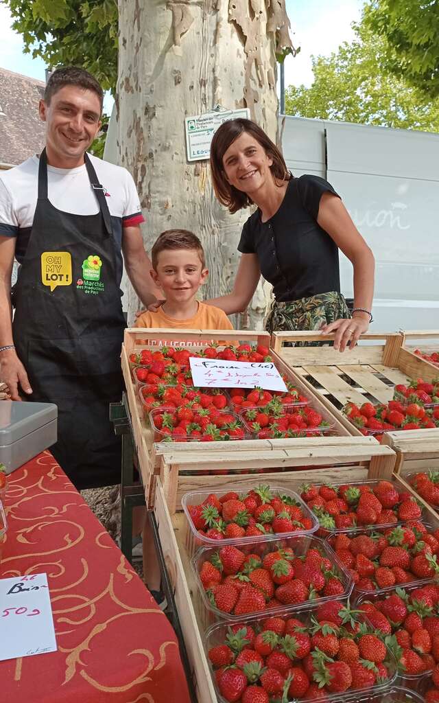 Marché des producteurs à Labastide-Murat