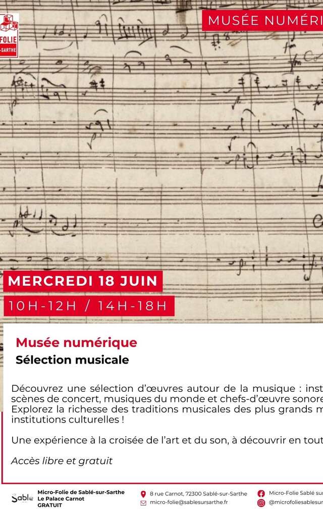 Musée numérique : Sélection musicale
