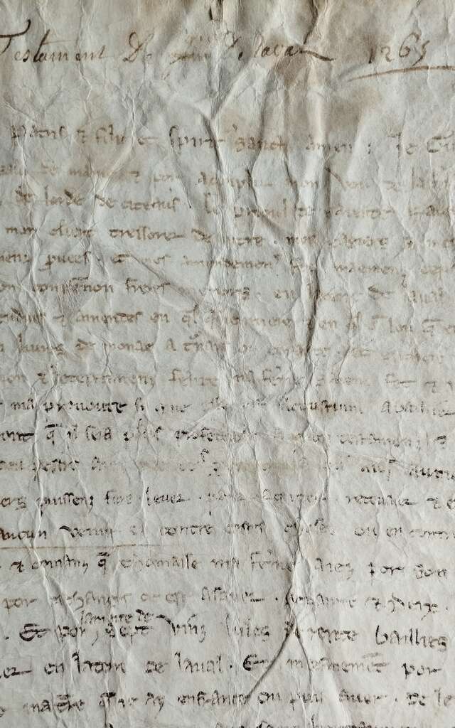 Les Samedis de l'histoire : "Le testament comme acte d'affirmation de la puissance seigneuriale"