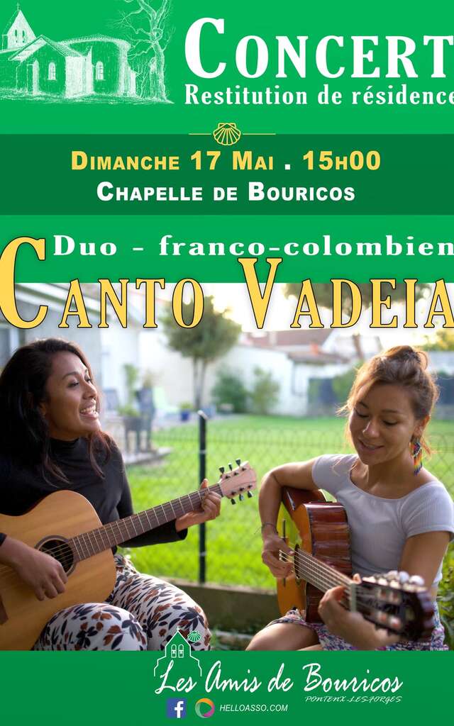 Concert franco-colombien "Canto Vadeia" - Chapelle de Bouricos