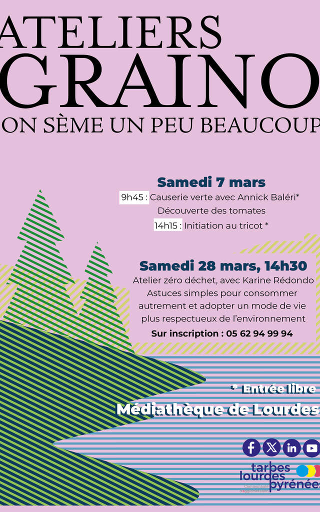 Atelier zéro déchet à la Médiathèque de Lourdes