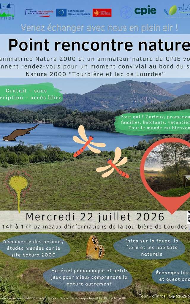 Point rencontre nature la tourbière du lac de Lourdes