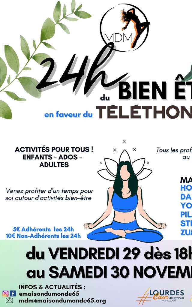 Les 24h du Bien-être en faveur du TÉLÉTHON