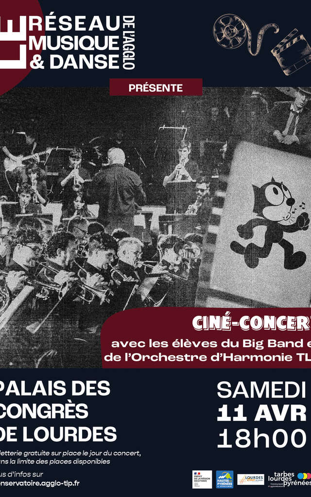 Ciné-concert avec les élèves du Big Band et de l’Orchestre d’Harmonie TLP