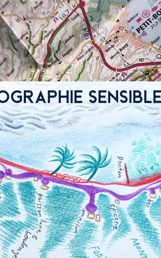 Atelier artistique avec l’artiste Eela Laitinen autour de la cartographie sensible.
