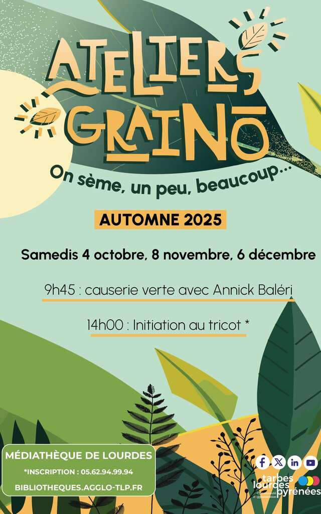 Causerie Verte à la Médiathèque: pot-pourri de Noël et petits cadeaux parfumés + initiation au tricot