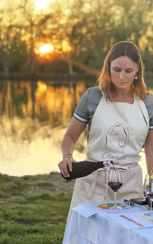 Atelier oenologique au lac de Lourdes avec Clairette