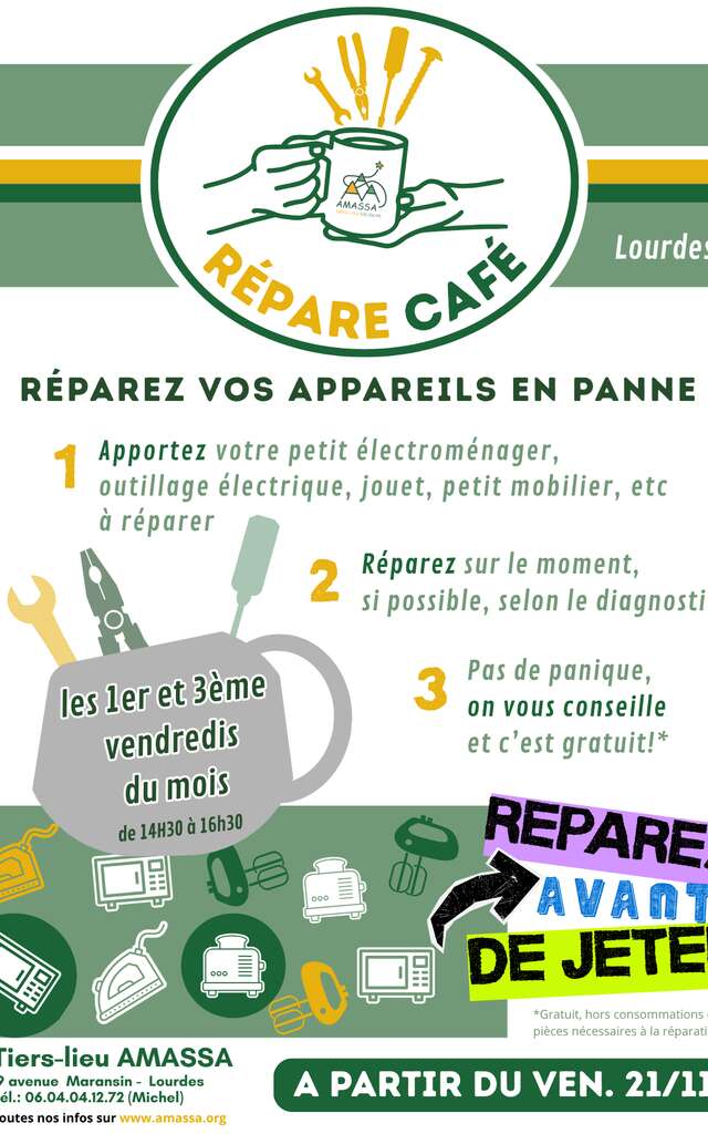 Ouverture du répare café