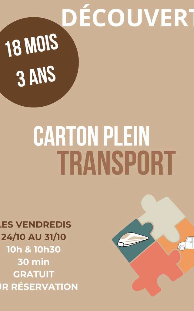 Carton plein (transport) - Découverte en famille
