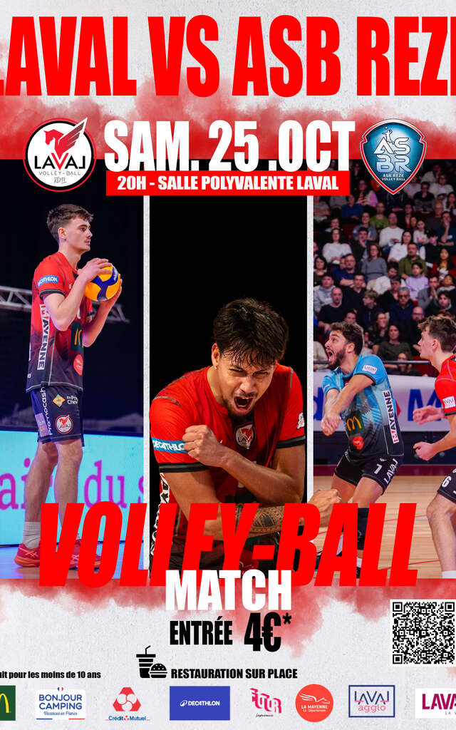 Match de Volley-Ball : Laval VS ASB Rezé