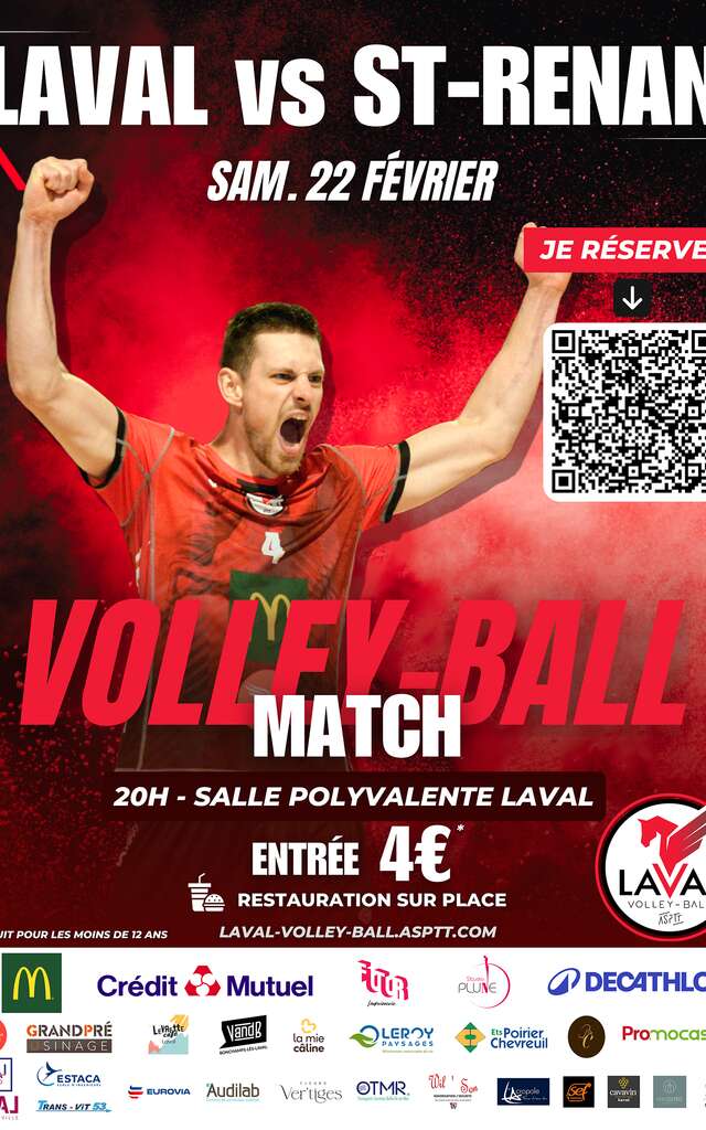 Laval vs St-Renan - Match de Volley Ball