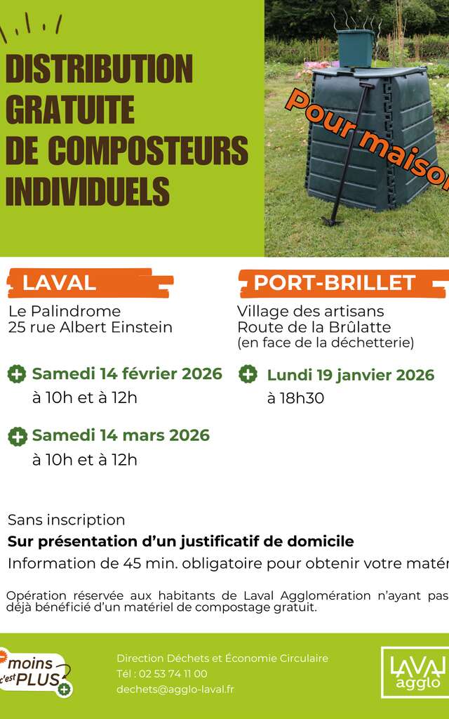 Information et distribution de composteur