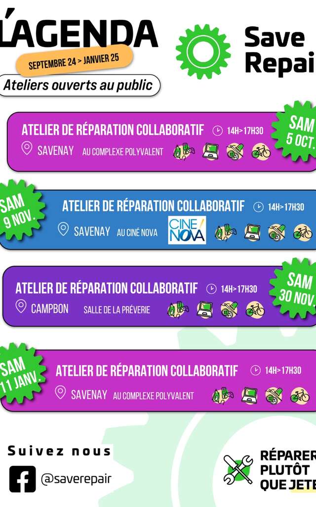 SAVE REPAIR - ATELIERS DE RÉPARATION COLLABORATIF