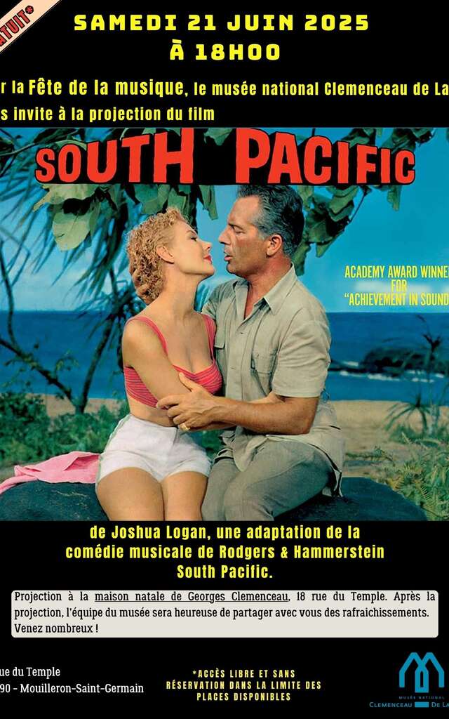 Fête de la musique - projection du film "South Pacific"