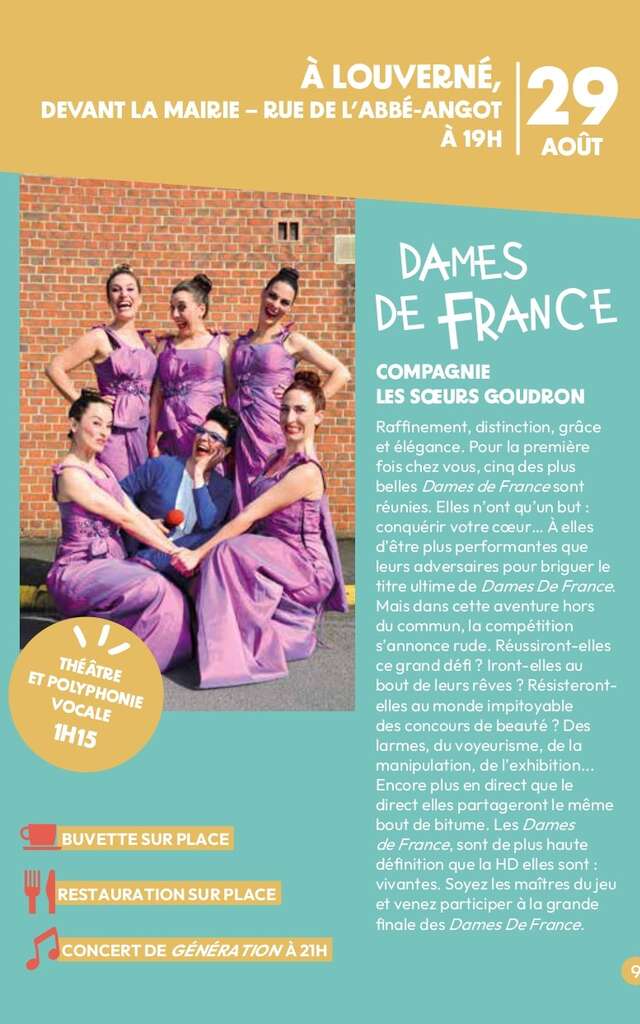 "Dames de France" - Les Estivales de l'Agglo