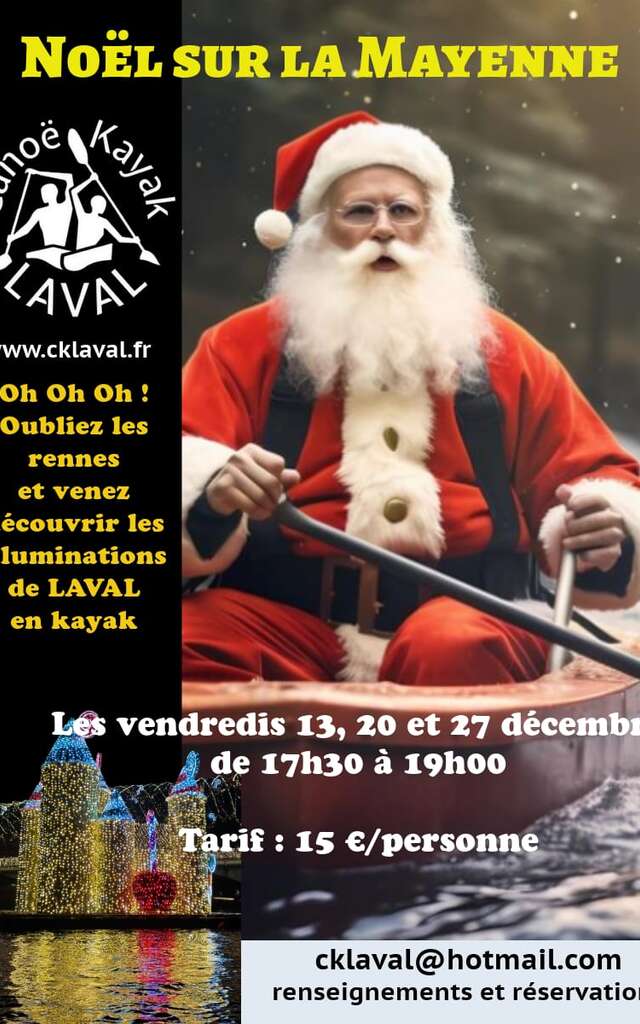 Noël sur la Mayenne - Kayak