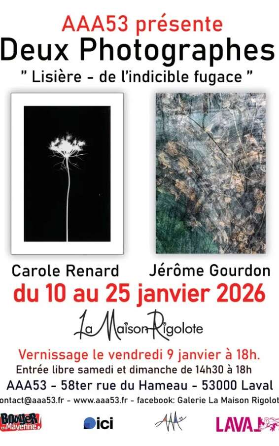 Exposition : Deux photographes "Lisière : de l'indicible fugace"