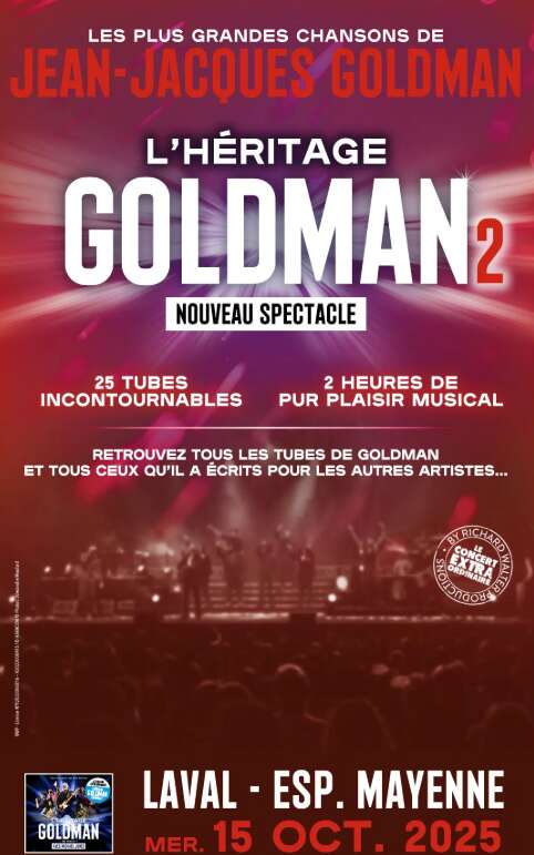 Concert : l'Héritage Goldman 2 // Espace Mayenne