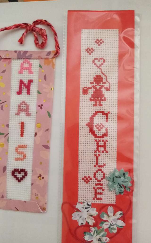 Atelier Point de croix sur canevas