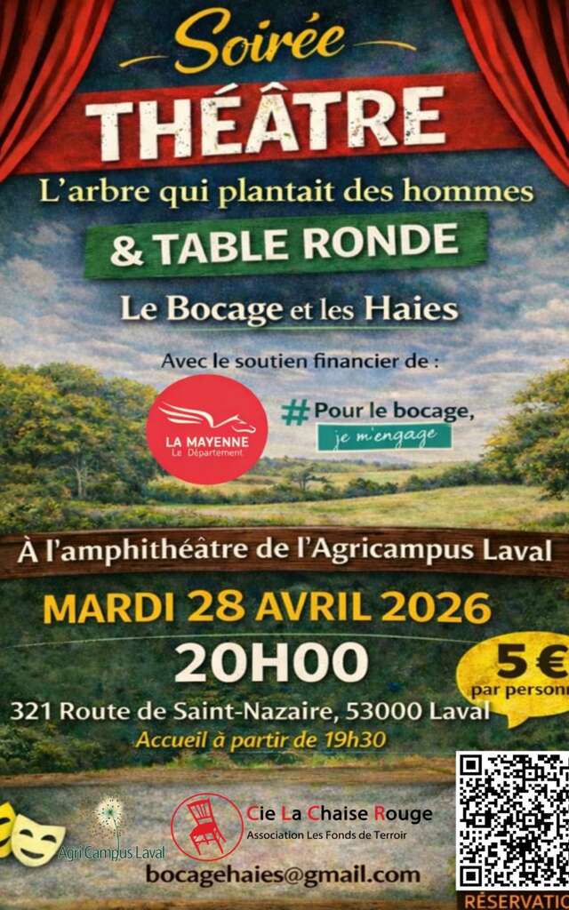 Soirée Théâtre et Table ronde sur la thématique du bocage et les haies