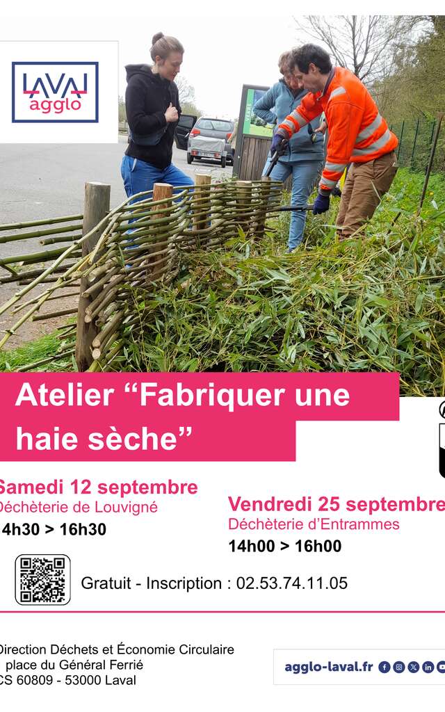 Atelier "fabriquer une haie-sèche"