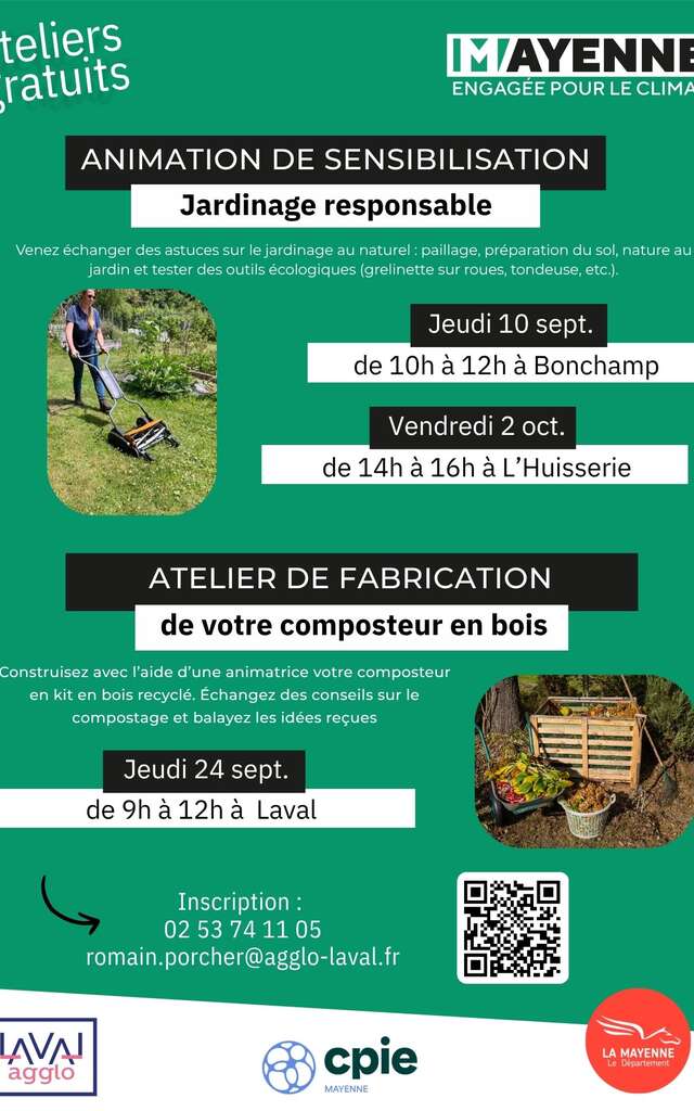 Atelier «fabriquer votre composteur en bois»