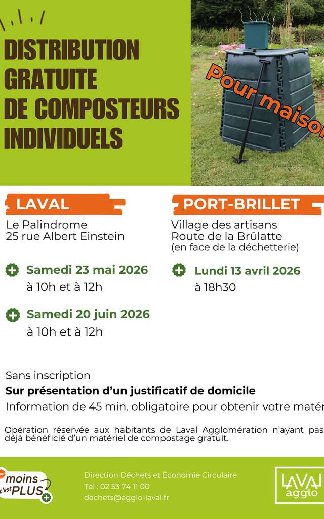 Information et distribution de composteur