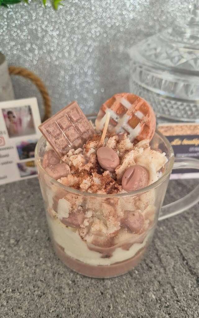 Confection bougie en cire de soja