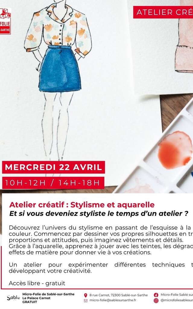 Atelier créatif : stylisme et aquarelle