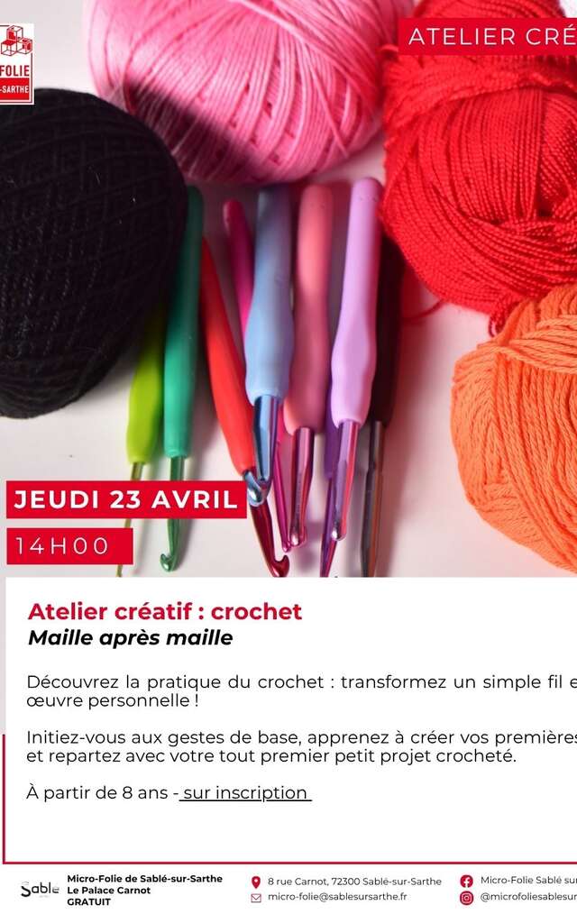 Atelier créatif : crochet