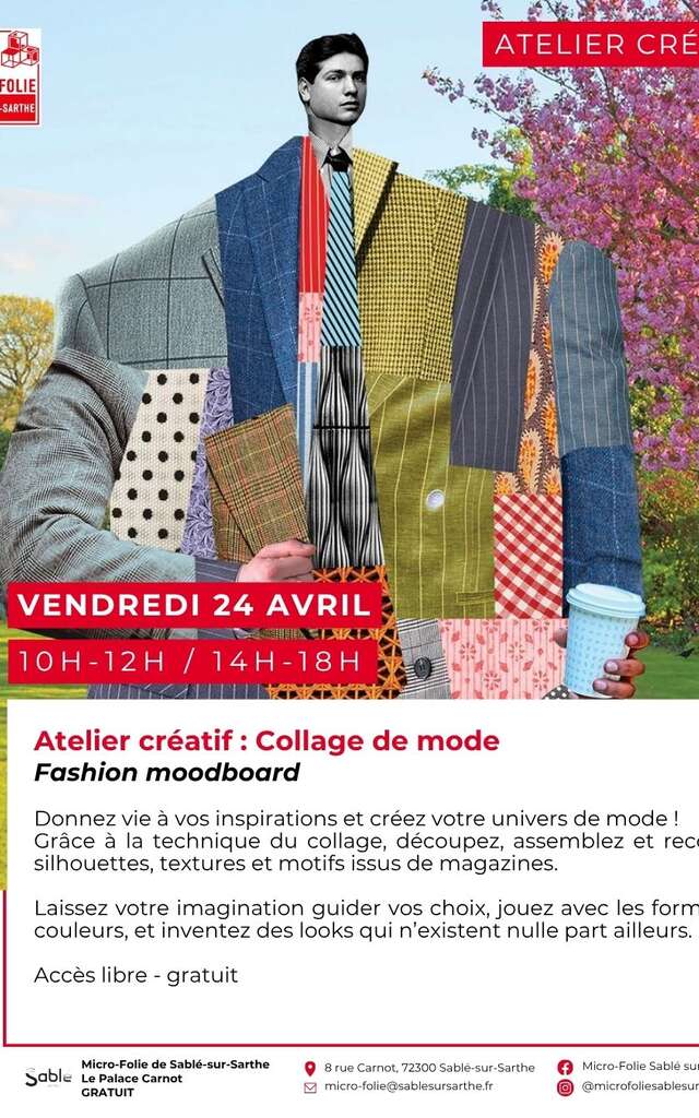 Atelier créatif : collage de mode