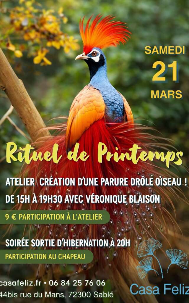 Soirée Rituel de printemps - Réveille l'oiseau qui est en toi