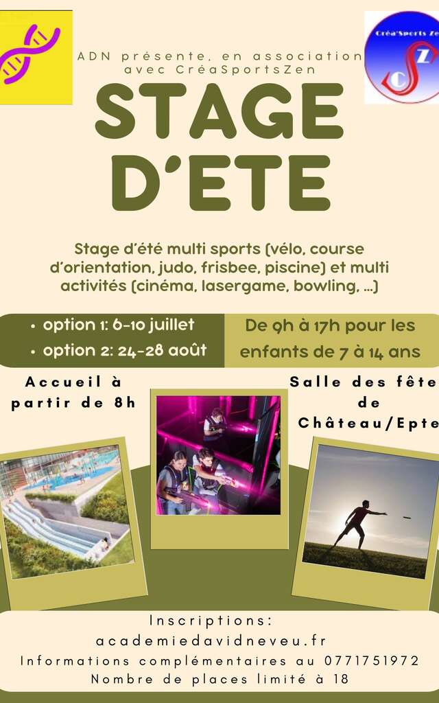 Stage d'été multisports et multi-activités