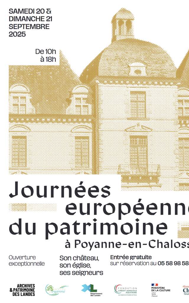 Journées Européennes du Patrimoine Visites guidées du Château de Poyanne