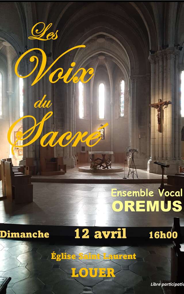 Concert de l'ensemble vocal Oremus