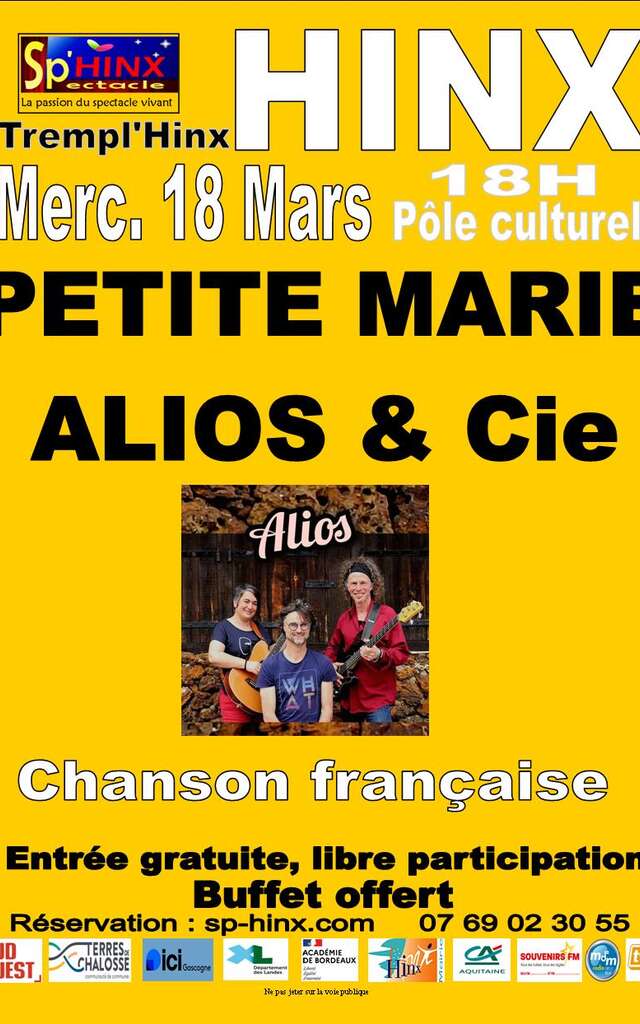 Concert Petite Marie (Chanson française)