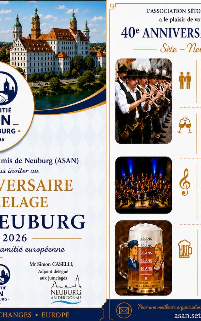 FÊTE DE LA BIÈRE / ANNIVERSAIRE DES 40 ANS DE JUMELAGE SÈTE - NEUBURG