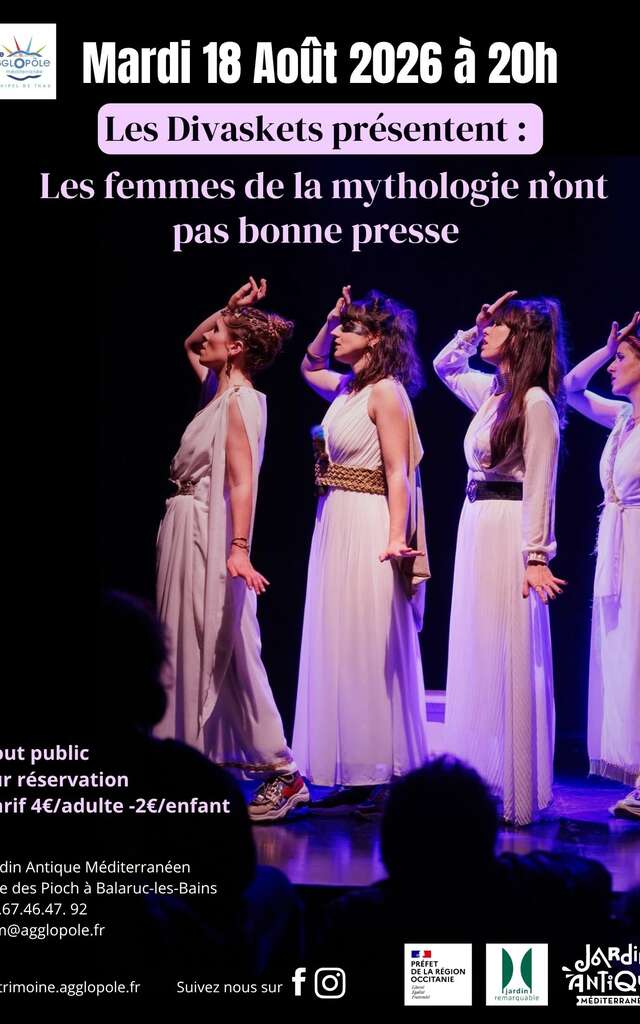 SPECTACLE LES DIVASKETS - « LES FEMMES DE LA MYTHOLOGIE N’ONT PAS BONNE PRESSE »