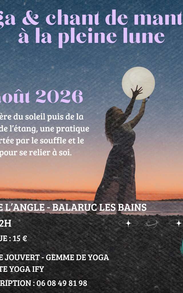 YOGA ET CHANT DE MANTRAS SOUS LA PLEINE LUNE