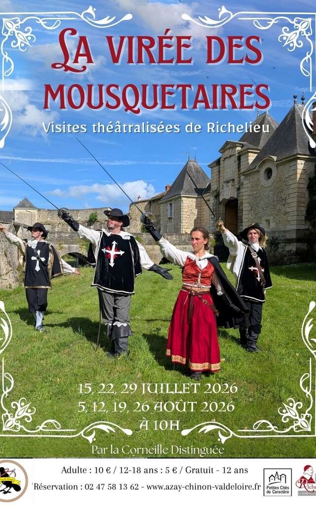 La virée des Mousquetaires - Visite théâtralisée de Richelieu