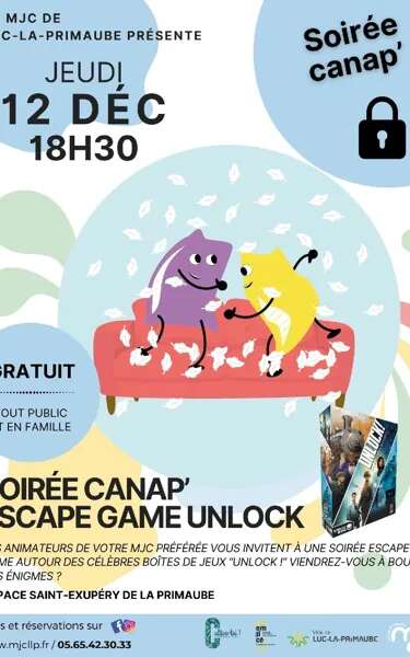 JEUDI CANAP' : Escape game Unlock