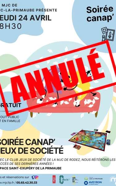 SOIRÉE CANAP' : Jeux de société