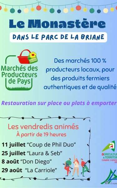 Marché de producteurs de pays et animations musicales